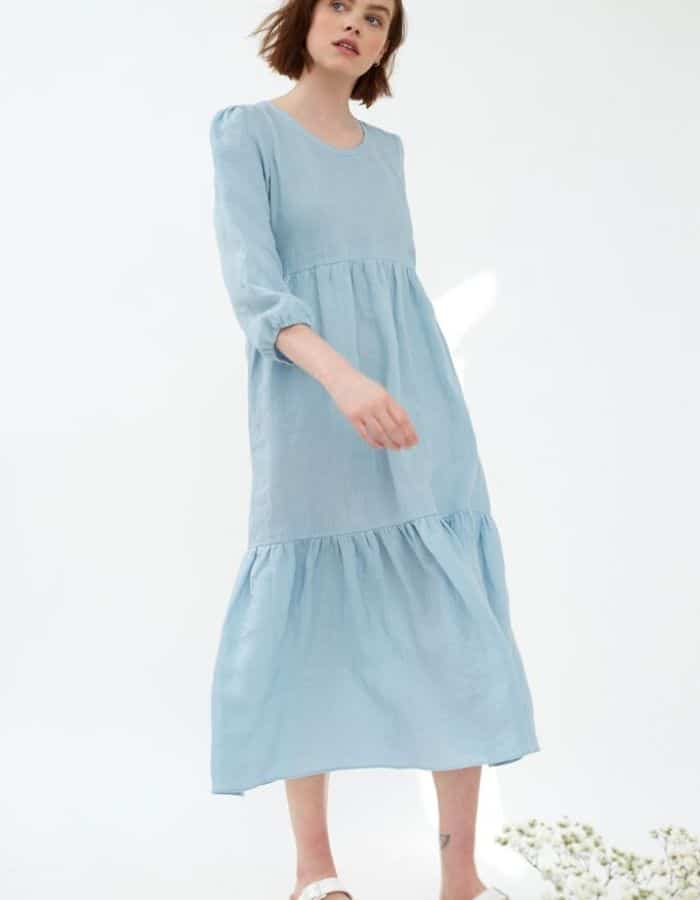 20 Beautiful Summer Linen Dresses - The Green Edition