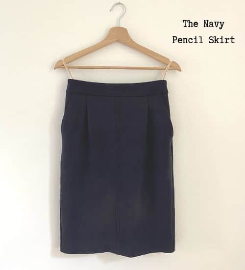 Navy Skirt From My Capsule Wardrobe